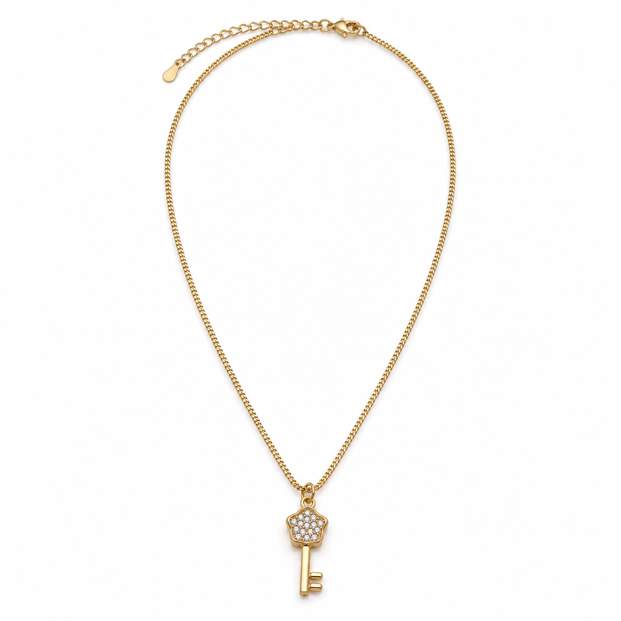 Colar Bailarina Liso Dourado
