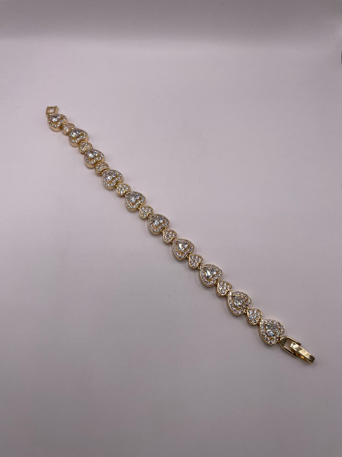 Pulseira Zircônias com Coração
