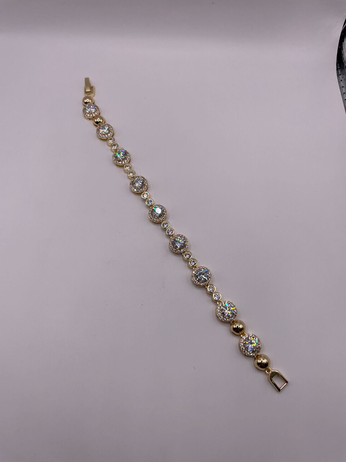 Pulseira Zircônias Redonda